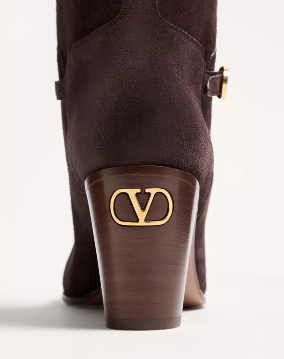 Valentino Pattie Crust Leather Boot 75Mm - Image 2